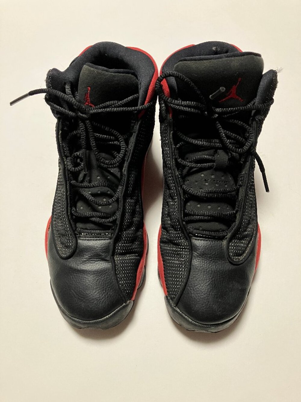 Nike Air Jordan 13 Bred Black & Red Sneakers, Size 7Y (Fits Women's Size 8.5) - Picture 11 of 12